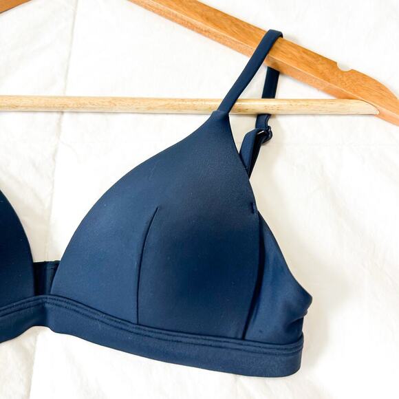 Lululemon Waterside Navy Swim Bikini Top A Cup Adjustable Straps - Picture 6 of 8